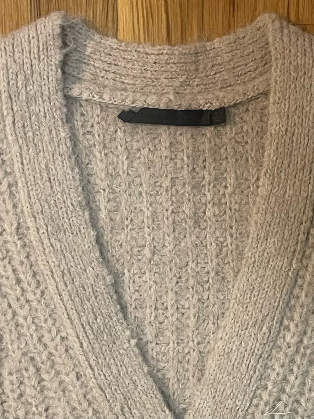 Jenni Kayne Original Cocoon Cardigan Taupe Alpaca Blend Oversized Sweater S - Picture 4 of 6